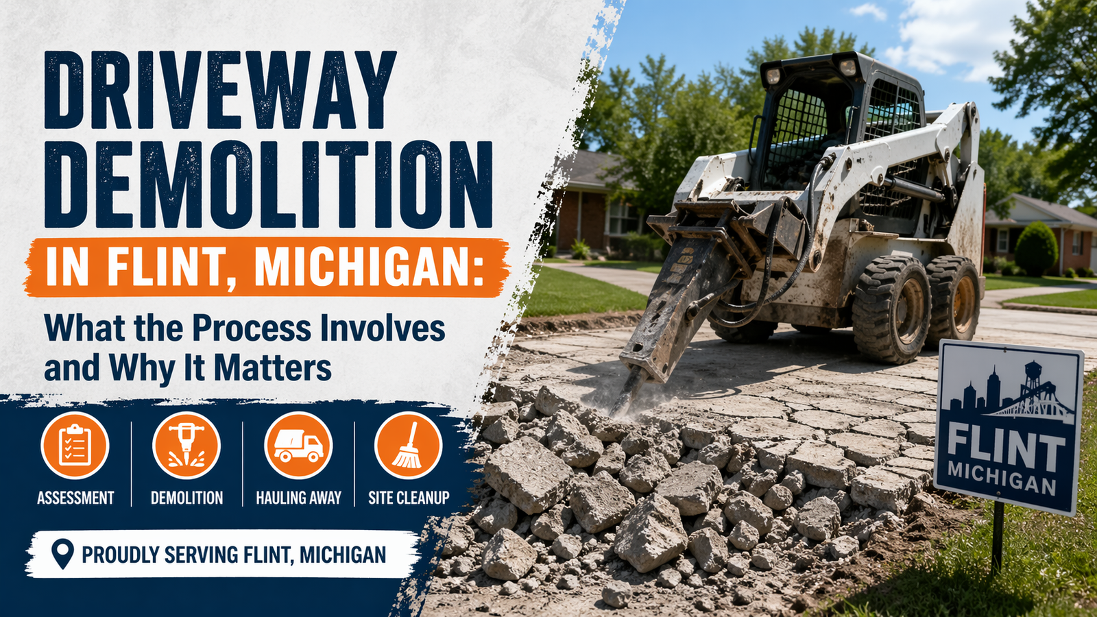 Driveway Demolition in Flint, Michigan: What the Process Involves and Why It Matters